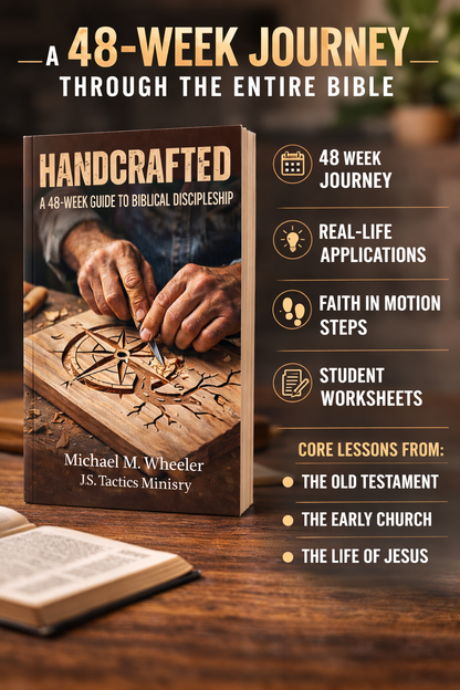 Handcrafted: A 48-Week Guide to Biblical Discipleship | Christian Curriculum for Middle School, Homeschool & Sunday School