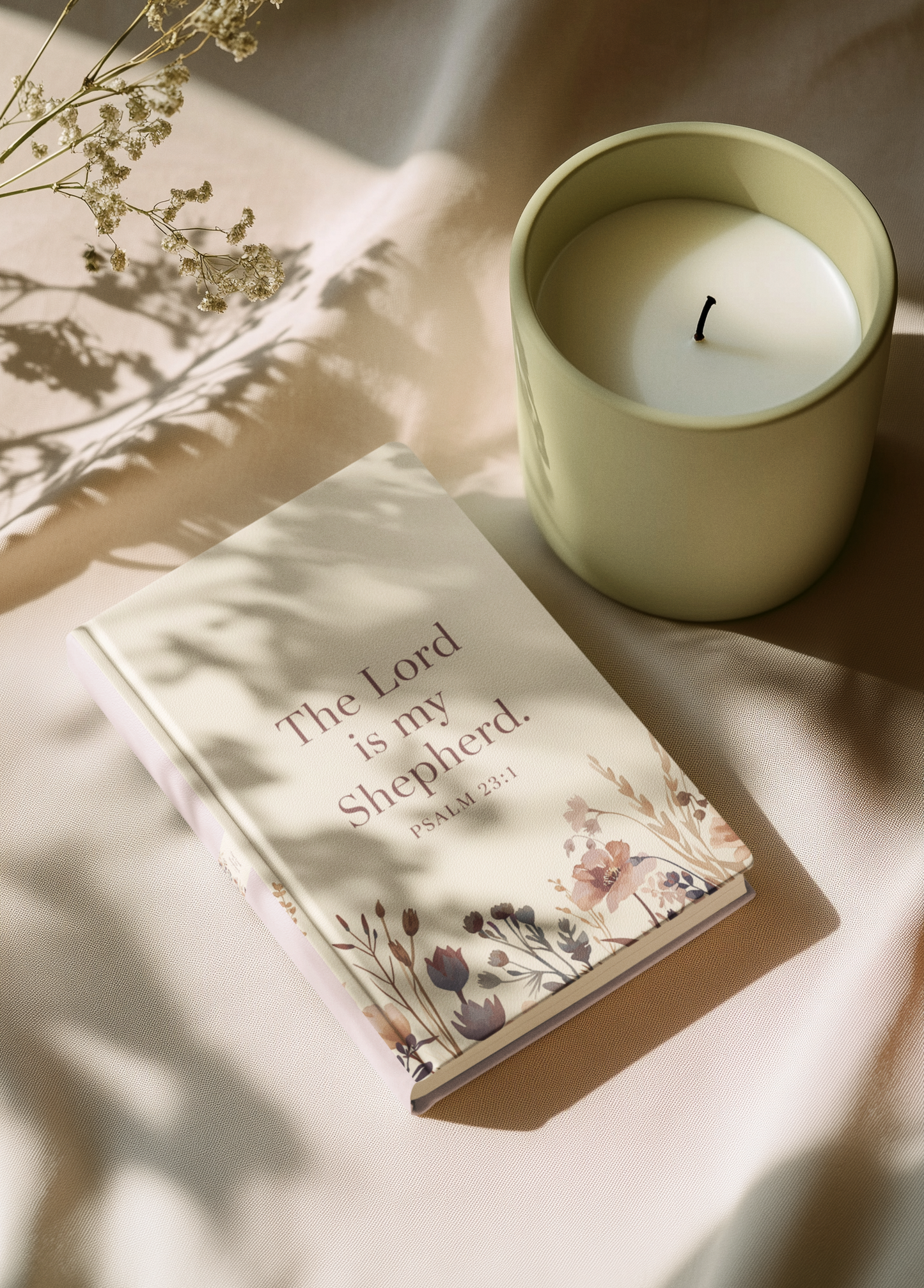 The Lord Is My Shepherd Journal Psalm 23:1 | Christian Women’s Hardcover Notebook for Prayer, Bible Study & Daily Devotion