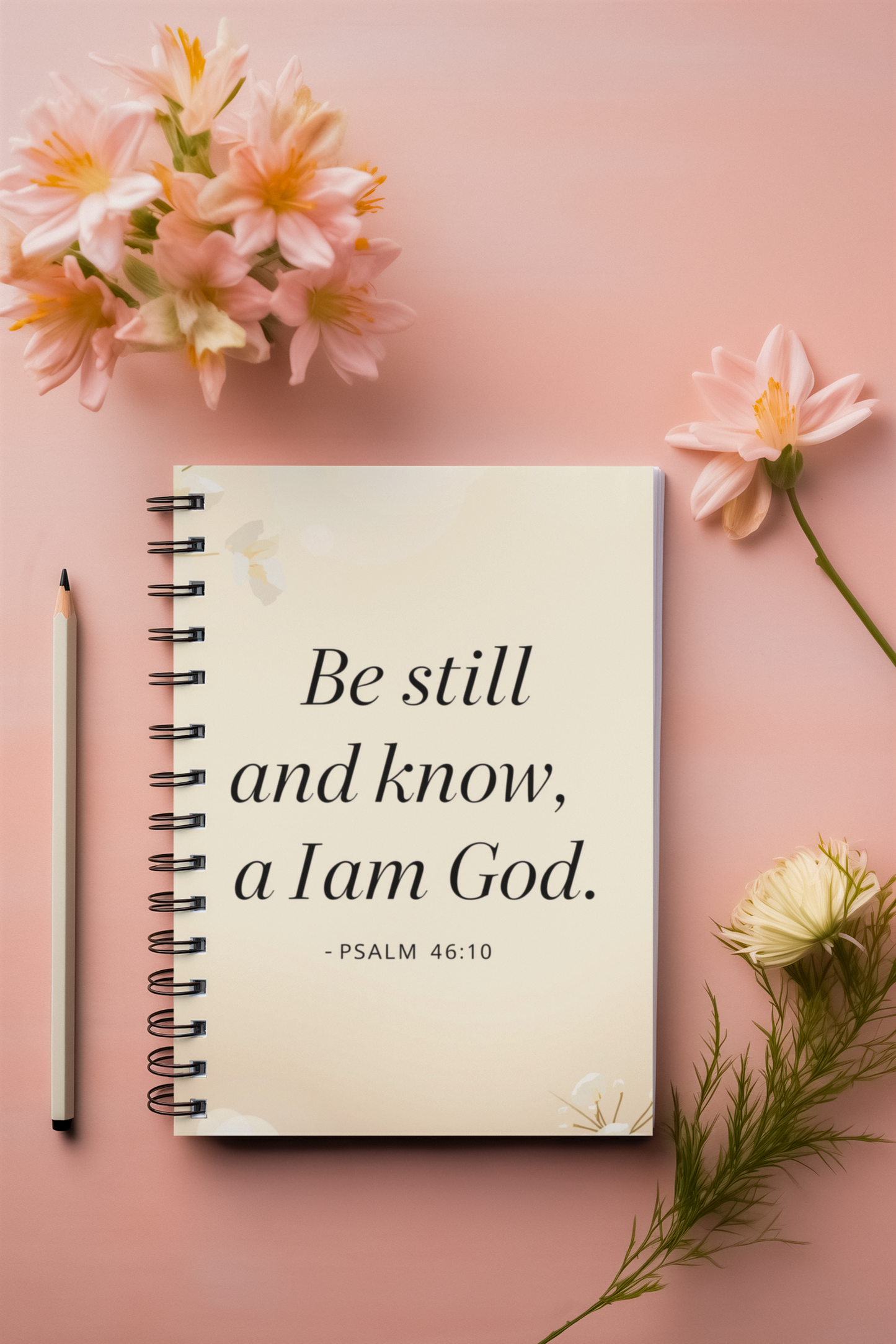 Be Still and Know Christian Journal for Women | Psalm 46:10 Spiral Notebook for Prayer, Bible Study & Daily Devotion