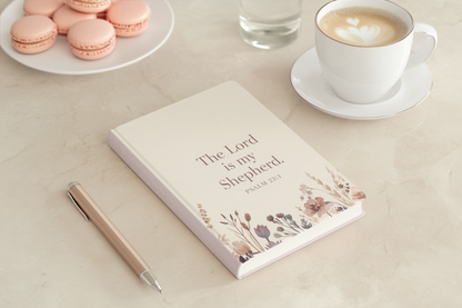 The Lord Is My Shepherd Journal Psalm 23:1 | Christian Women’s Hardcover Notebook for Prayer, Bible Study & Daily Devotion